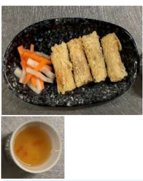 海鮮揚げ春巻き 店内 完成写真