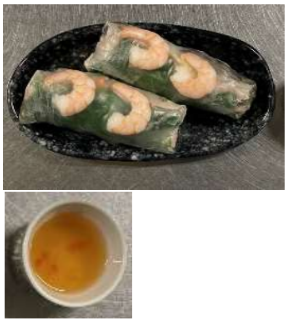 野菜たっぷり生春巻き 店内 完成写真