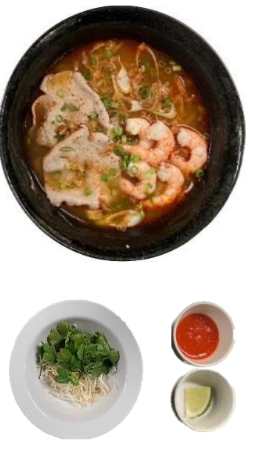 トムヤムフォー 豚・えび 店内 完成写真