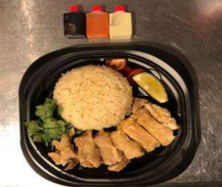 海南鶏飯 ブラウン