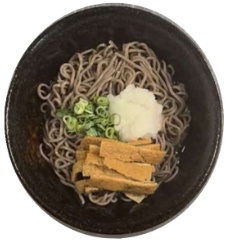 冷やしぶっかけ刻みきつねそば 完成写真