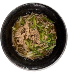 甘辛肉そば 完成写真