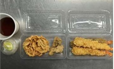 天ぷら盛り合わせ（大）完成写真