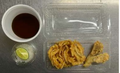 天ぷら盛り合わせ(ごぼう天・舞茸天) 完成写真