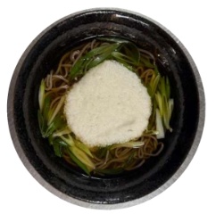 国産山かけそば 完成写真