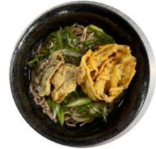 ごぼうと舞茸の野菜天そば 完成写真