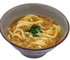 カレーかすうどん 店内 完成写真