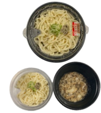 かす増しうどん デリバリー 完成写真