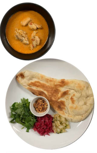 チキンスパイスカレー（ナン）店内完成図