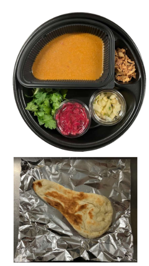 スパイスカレー（ナン）完成図